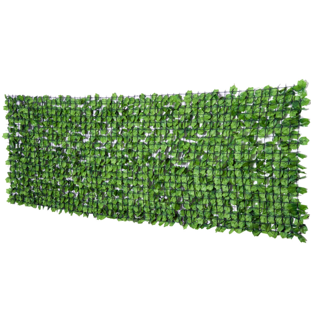 Siepe artificiale ULEVR 300x100 cm verde chiaro, schermatura decorativa in PE e tessuto per balcone e terrazza