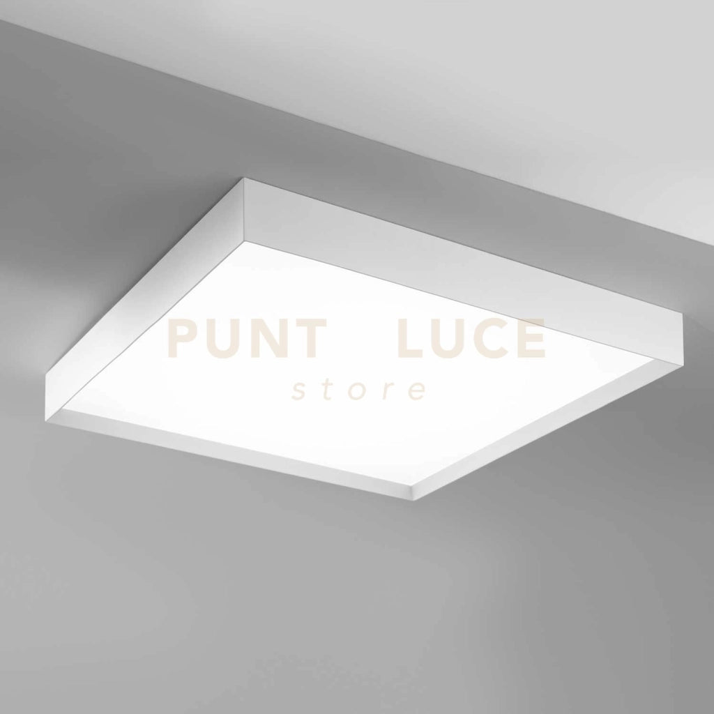 AOI P/G - PLAFONIERA ALLUMINIO BIANCO A LED 3000-4000K  6100-6400lm 80W DIMMERABILE