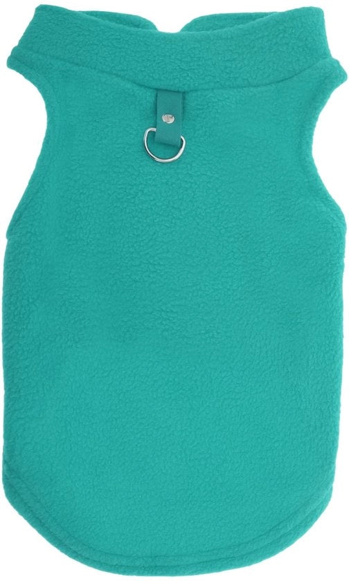 Vestone Fleece per Cani e Gatti - Fodera Fleece - D-ring - Lavabile in Macchina - Leggero - Comfortevole - Adatto per Cani e Gatti - Cappotto per Animali di Compagnia
