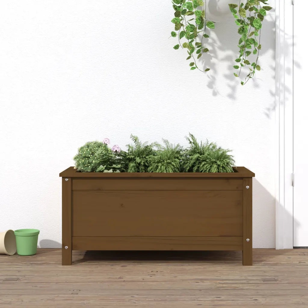 Fioriera da Giardino Ambra 82,5x40x39 cm Legno Massello di Pino 825257