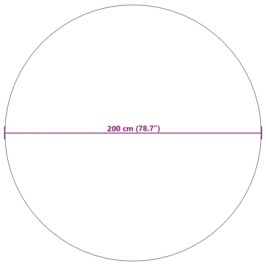 Tappeti per area Rotondo AGIRA Naturale Ø 200 CM Poliestere