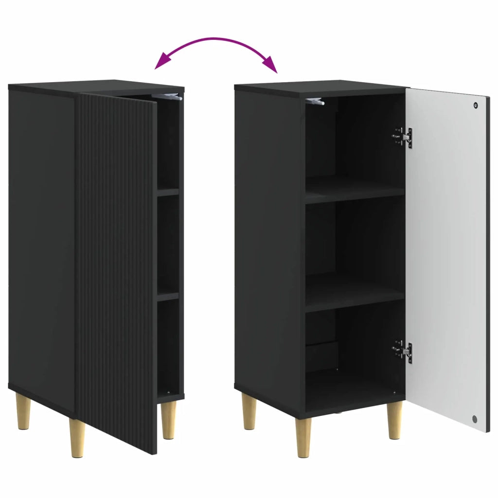 Credenza Nero 33 x 34,5 x 90 cm Legno ingegnerizzato 894596