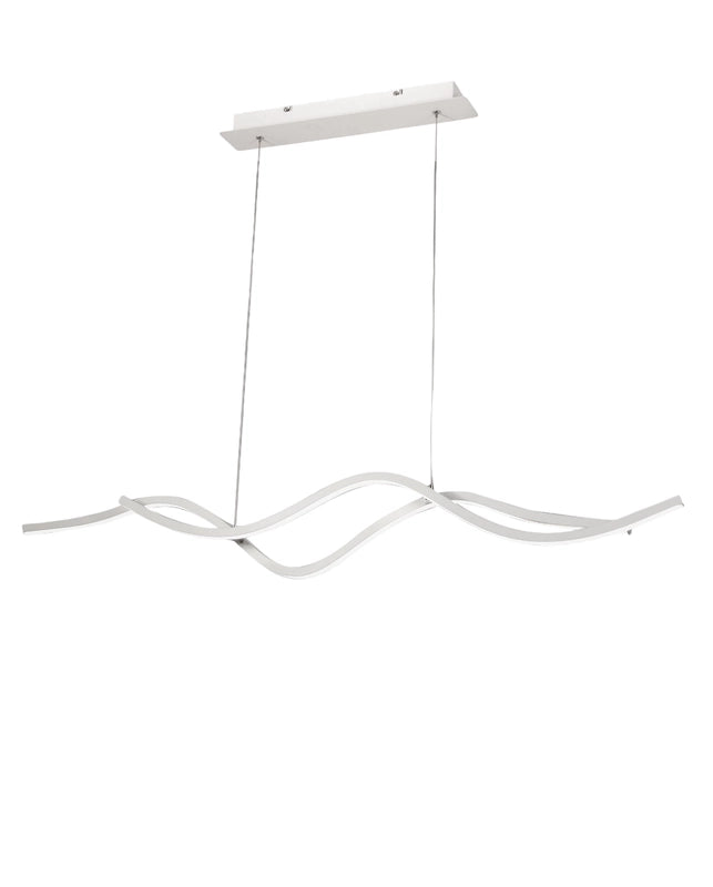 Lampadario a sospensione a led Sinuo 36W bianco 3666-45-102 Fabas Luce