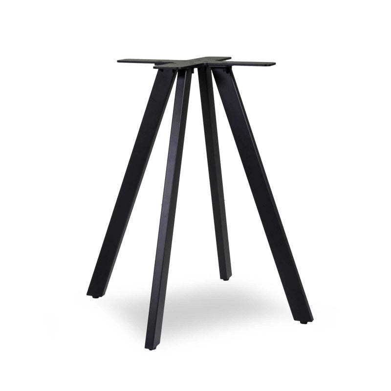 Base Tavolo Acciaio Ronny Nero Cm 69x69h72