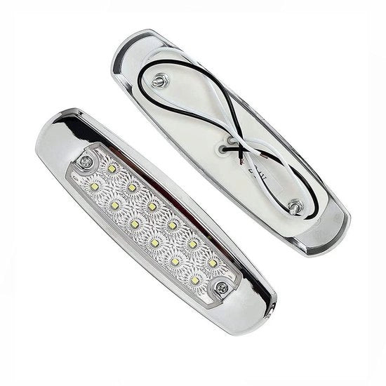 Fari di direzione universali - 12V LED - per veicoli commerciali e auto - IP67 impermeabili - resistenti agli urti - colore giallo
