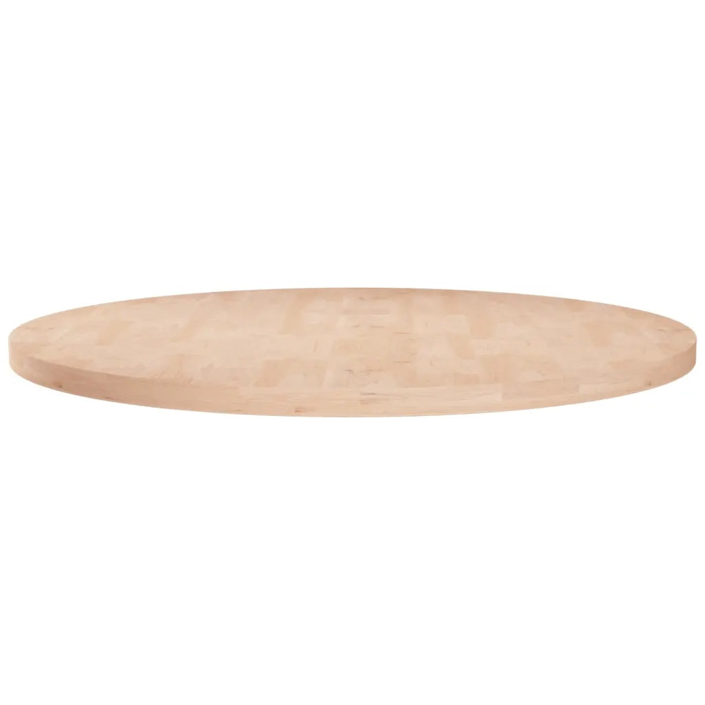 Piano Tavolo Rotondo Ã˜60x2,5 cm Massello di Rovere Non Trattato cod mxl 75310