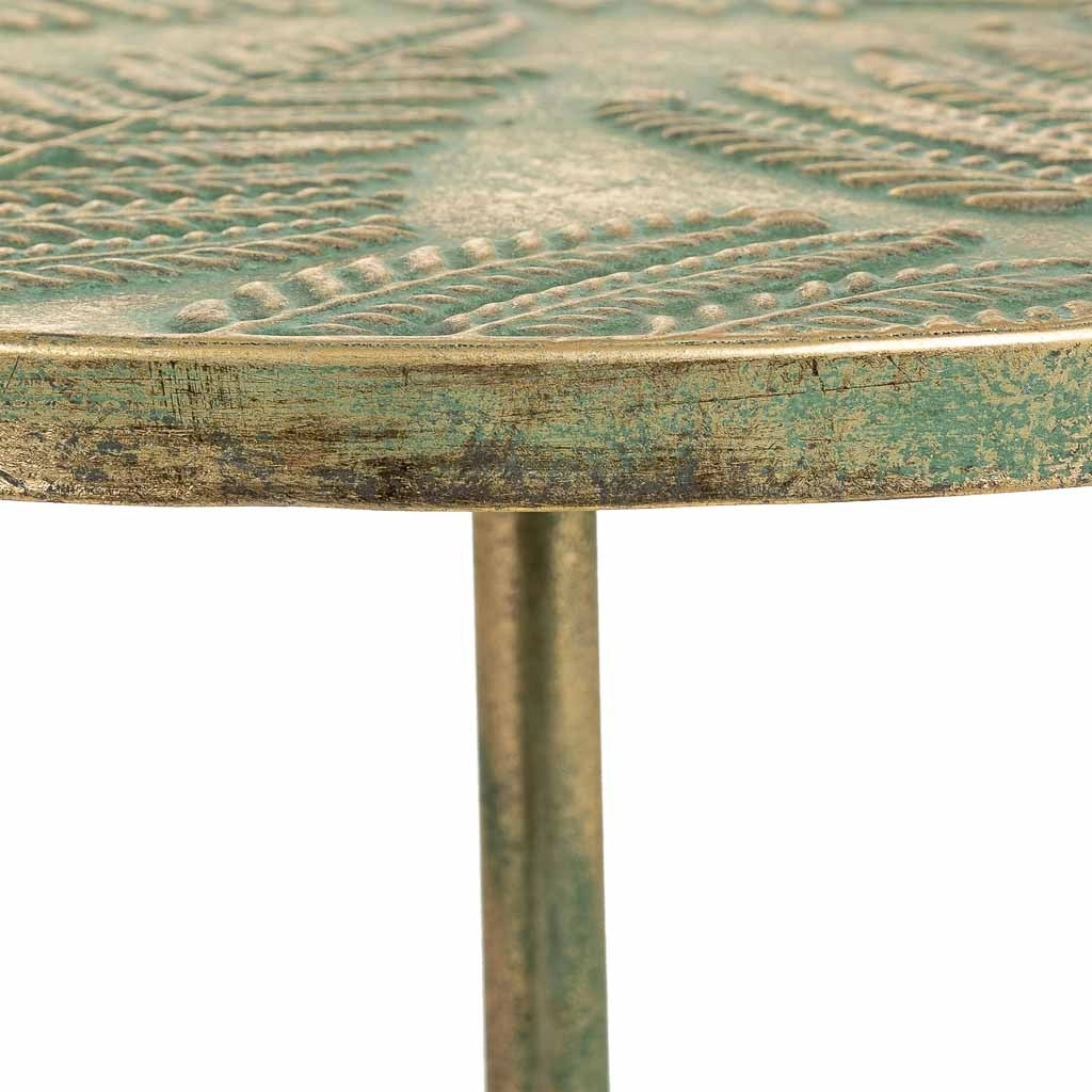 Tavolino in metallo blu 45x45x69,5h