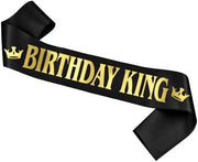Decorazione di compleanno per uomo - Design unico - Nero - 19,8 x 10,5 x 1,4 cm