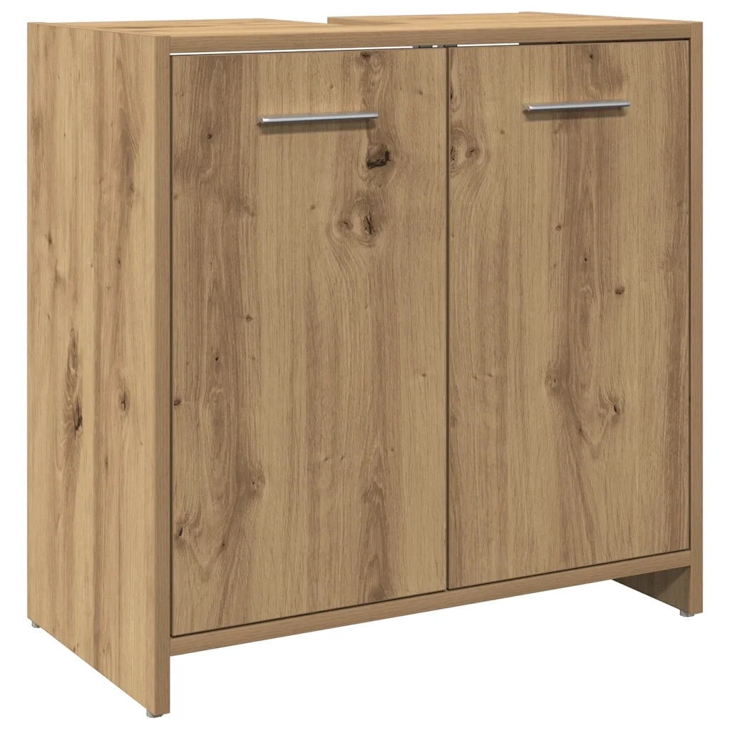vidaXL Mobile Lavabo Bagno Rovere Artigianale Legno Multistrato