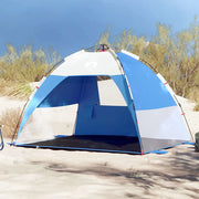 Tenda da Spiaggia 2 Persone-Tenda da campeggio Azzurro Rilascio Rapido Impermeabile 374253