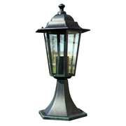 Lampione da Giardino Verde Scuro/Nero in Alluminio CFW5179426