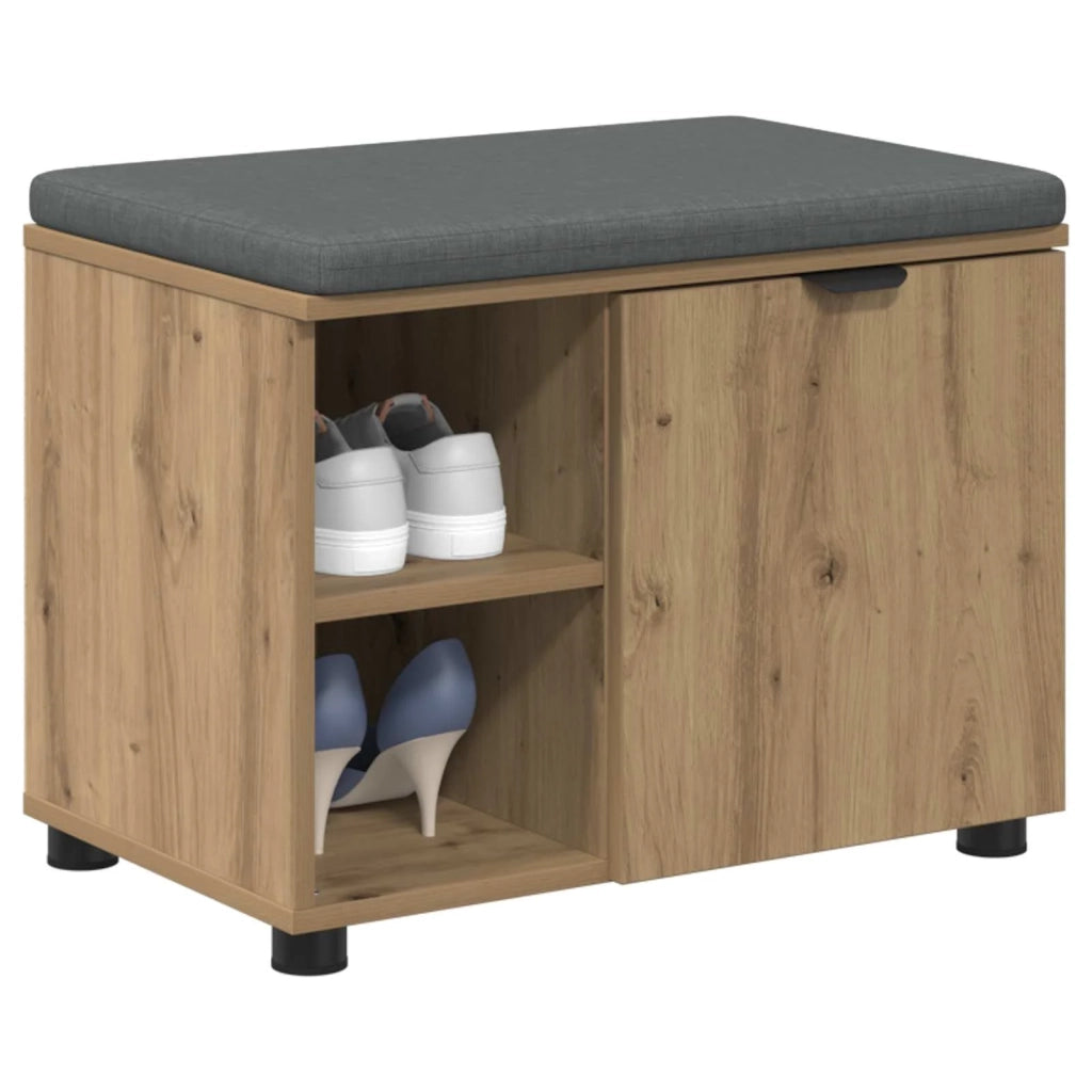 Panca per scarpe con cuscino Rovere Artigianale 60 x 38 x 46 cm 906121