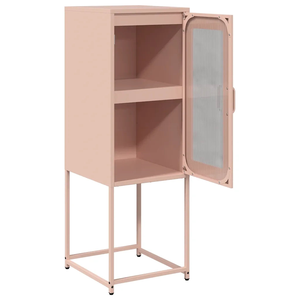 Credenza Rosa 36x39x107 cm in Acciaio Laminato a Freddo 853399
