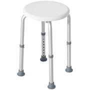 Sgabello da Doccia Regolabile in Altezza ¨C zephmum ¨C Bianco 32.5x41x35.5-54 cm