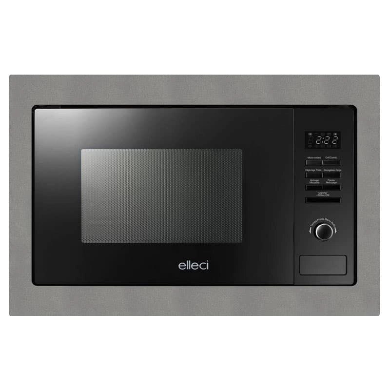 Forno Microonde da incasso elleci Plano MW Granitek 48 Grigio Cemento FGSP28148WS