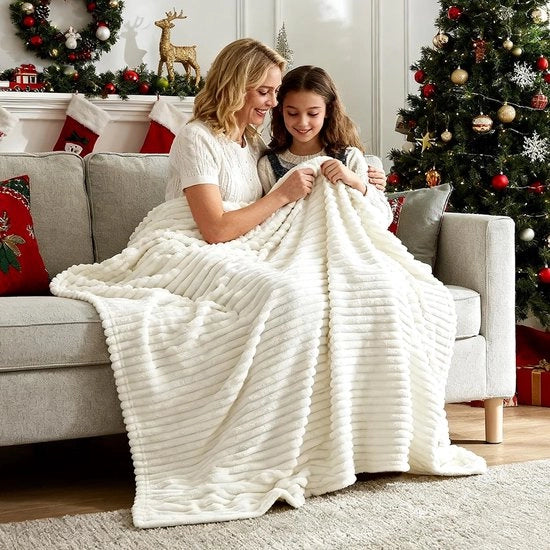 Piumino Fleece 100 x 150 cm - Piuma Zoppa - Caldo e Soffice - Microfibra - Piumino da Sala - Ideale per il Divano