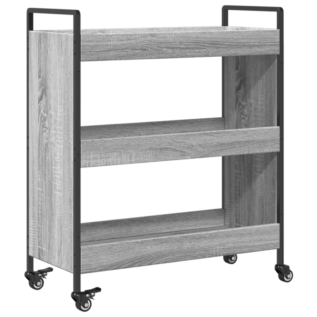 Carrello da Cucina Grigio Sonoma 70x30x82 cm Legno Multistrato CFW7933819