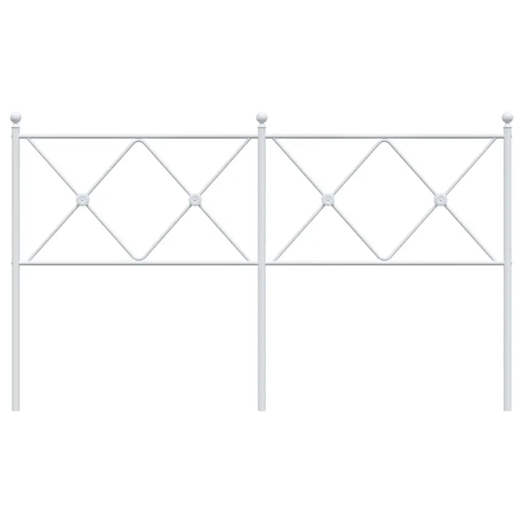 Testiera di Ricambio in Metallo Bianco 160 cm 376586