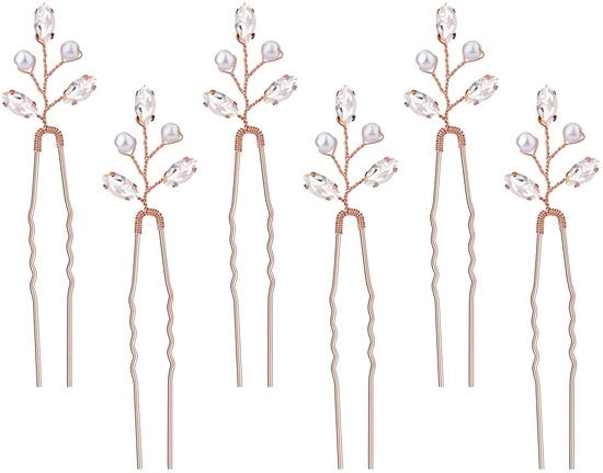 Accessori per capelli per sposa - Spille per capelli con pietre di strass - Accessori per capelli per donne - Spille per capelli per matrimoni - Spille per capelli per donne - Facile da usare