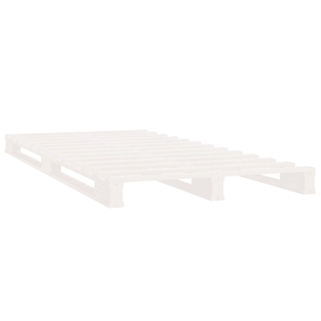 Giroletto senza Materasso Bianco 75x190 Legno Massello di Pino 3120158