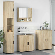 vidaXL Set di mobili per il bagno 4 pcs rovere sonoma 61 x 35 x 64 cm