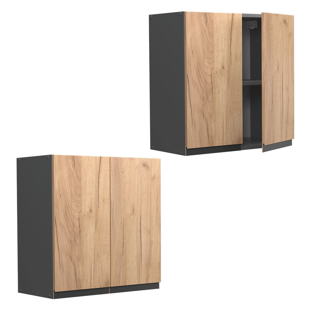 Vicco Pensile da cucina Quercia dorata 60 cm Forma a J