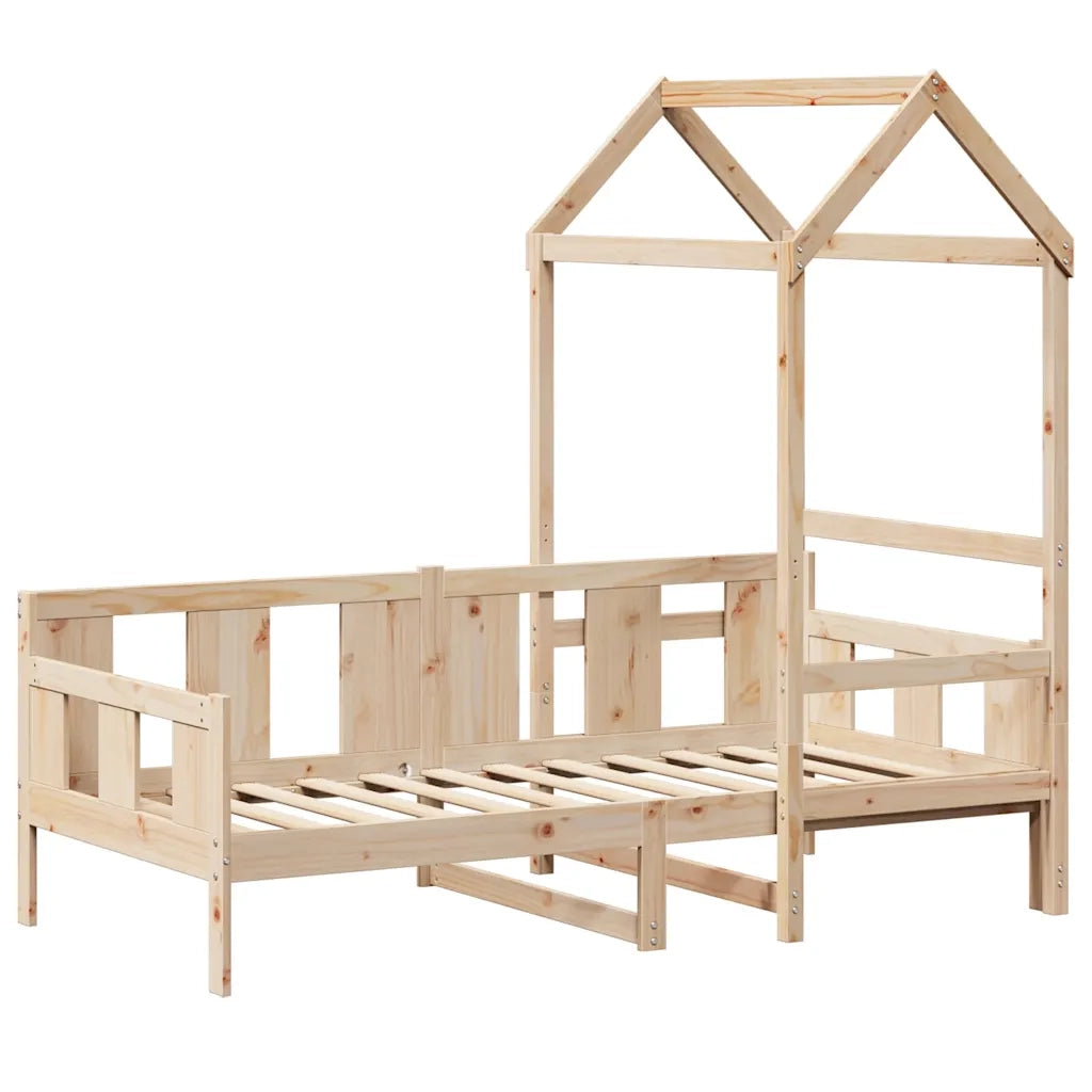 Dormeuse con Tetto 80x200 cm in Legno Massello di Pino 3282278