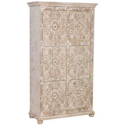 Armadio in legno marrone fatto a mano 102x44x183h