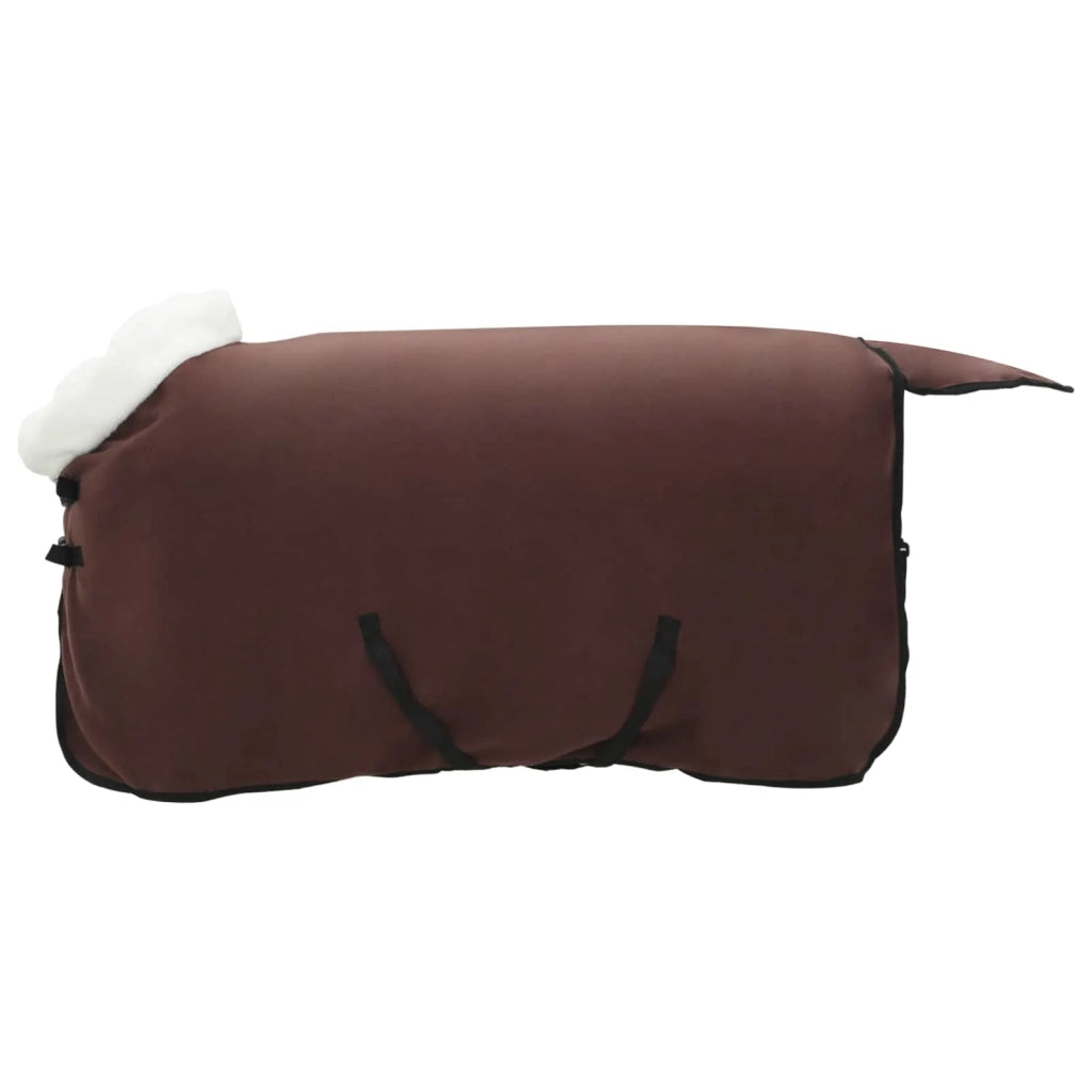 Coperta per Cavalli Marrone Scuro Completo 105 cm Felpa in pile 42013340