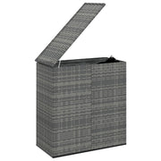 Contenitore/cuscino da giardino in resina di vimini 100 x 49 x 103,5 cm grigio 02_0013155