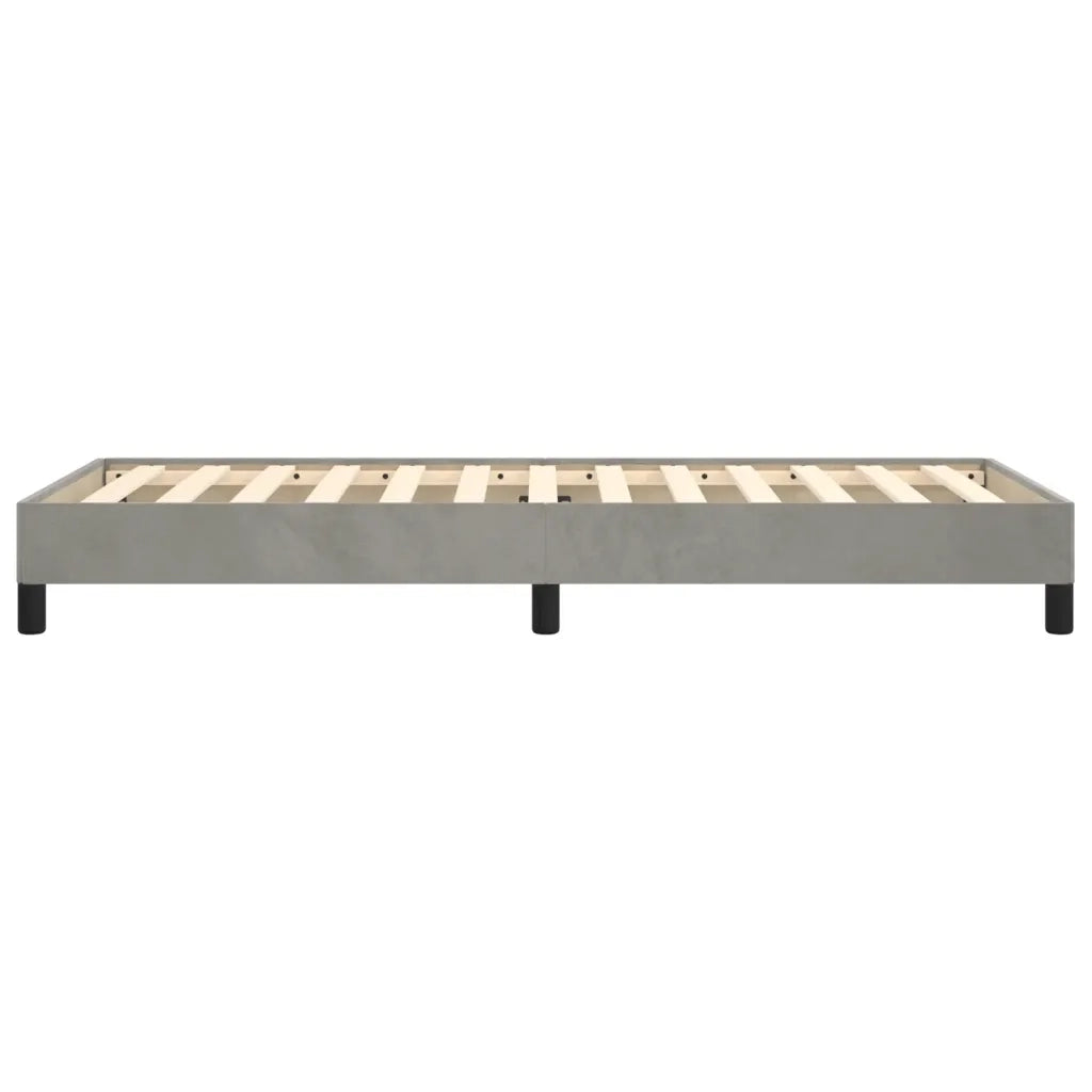 Giroletto senza Materasso-Struttura Letto Grigio Chiaro 90x200 cm Velluto 879227