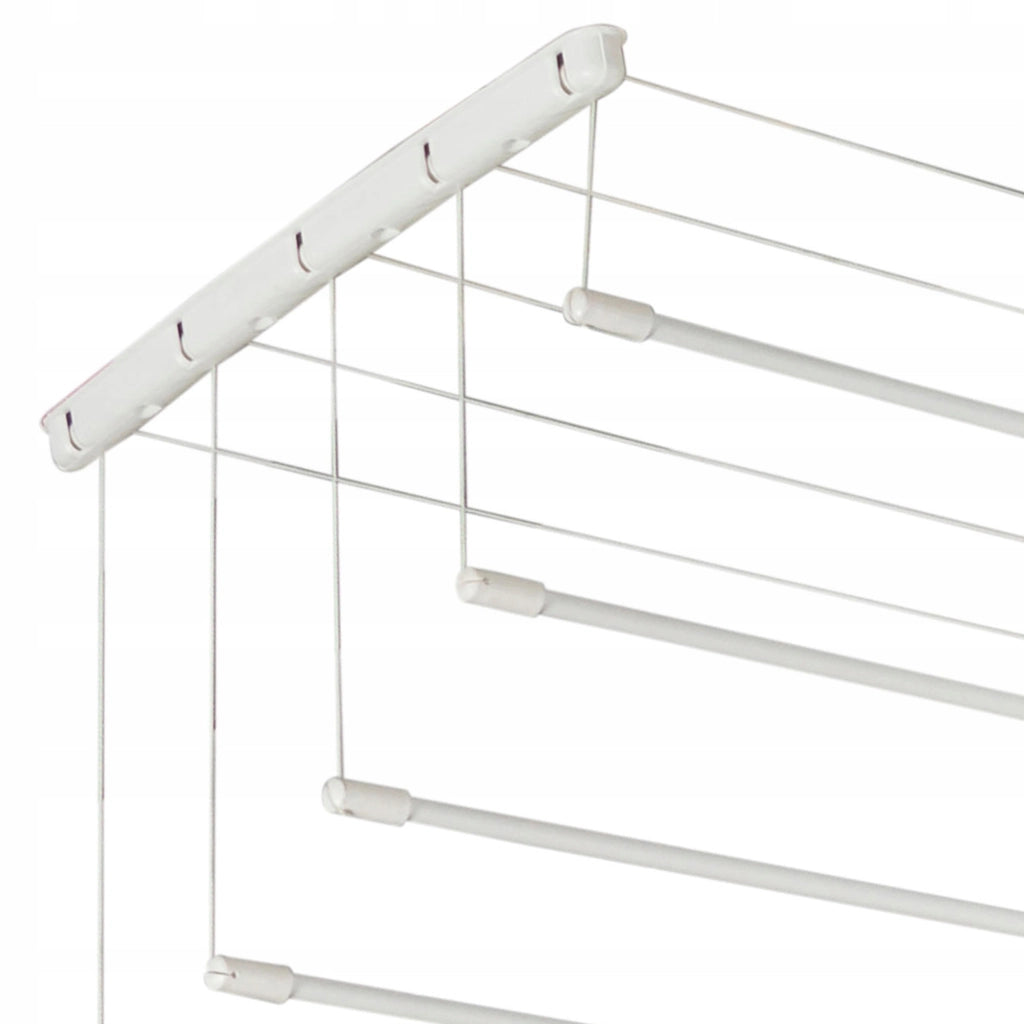 Stendibiancheria da soffitto KADAX per bagno, 5 barre, 170 cm, resistente e robusto.