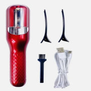 Tondeuse per capelli spaccati, rimozione di capelli spaccati, per capelli danneggiati, riparazione, cura capelli, condizionante, ricaricabile, senza cavo, rosso.