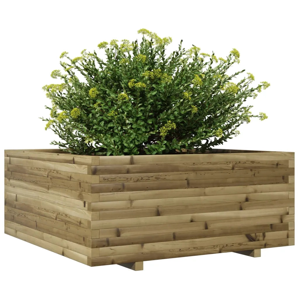 Fioriera da Giardino 110x110x49,5 cm Legno di Pino Impregnato