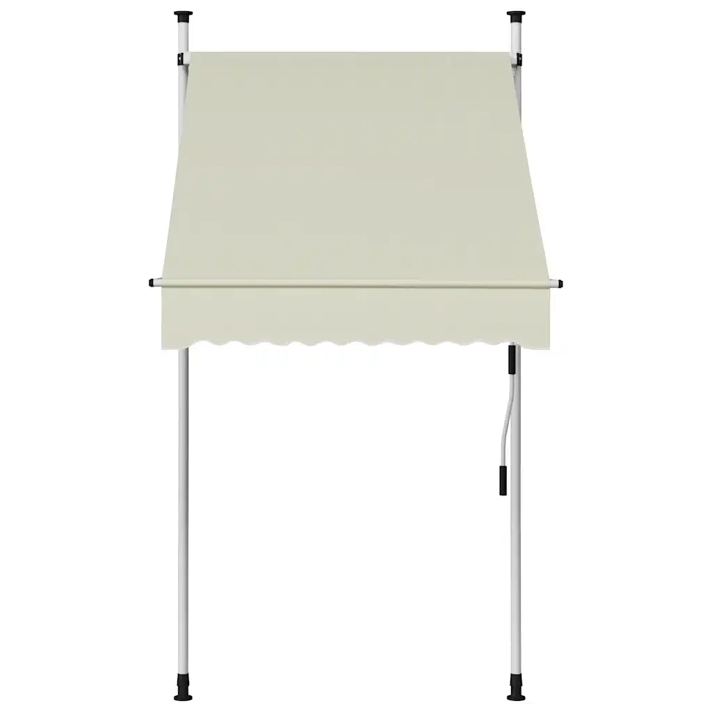Tenda da Sole Retrattile Manuale-Tenda parasole per Patio 100 cm Crema