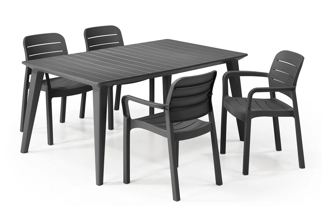 Sedia Tisara con Braccioli Keter Pp Nero H 58 x 53 cm 83 cm