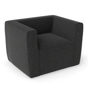 Divano gonfiabile portatile 104 x 81 x 67 cm seduta spaziosa e braccioli larghi stile contemporaneo PVC grigio 20_0018240