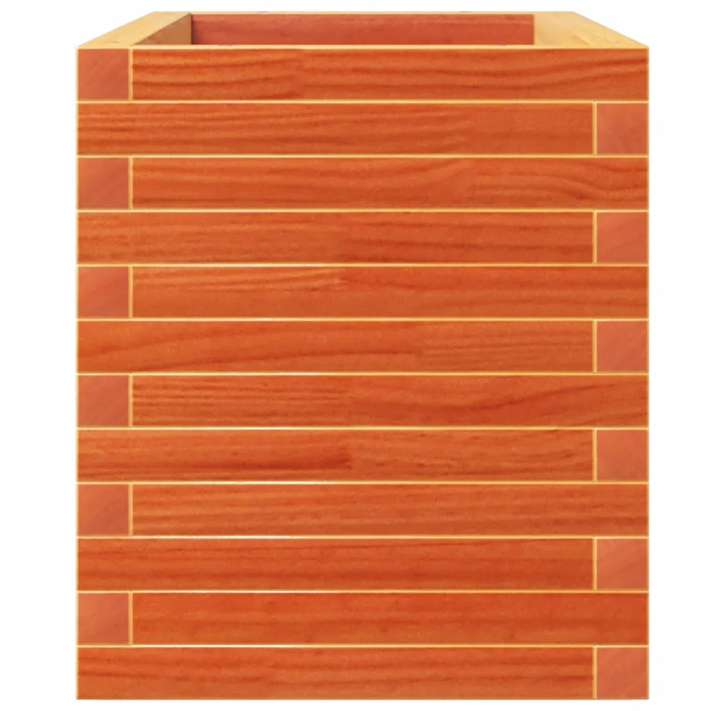 vidaXL Fioriera Giardino Marrone Cera 110x40x49,5 Legno Massello Pino