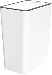Afvalemmer 15 litri - Contenitore di Rifiuti in Plastica con Coperchio - Drenaggio Automatico - Pistone Integrato - Adatto per Bagno/Cucina - Prevenzione della Diffusione di Odi e Puzza - Contenitore per Rifiuti