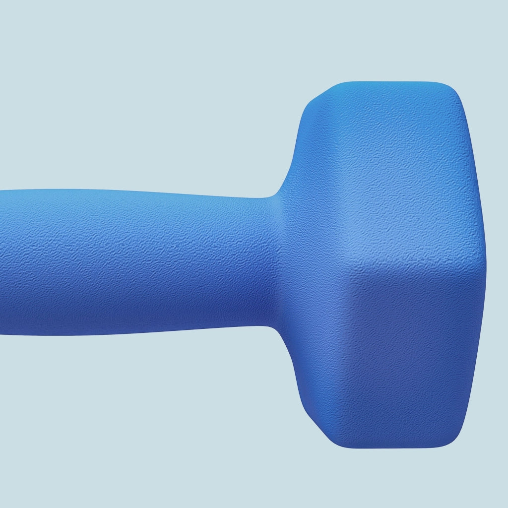 Set 2 Manubri Palestra 7 kg Pesi esagonali per Allenamento Blu