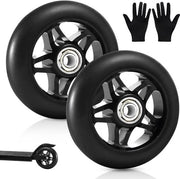 Ruote di scorta 100 mm - 2 pezzi - Pivotti ABEC 9 - Nucleo in alluminio - Adatti per scooter - Ideali per pavimenti in legno - Ruote per scooter