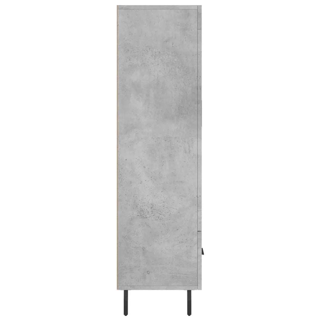 vidaXL Credenza Grigio Cemento 69,5x31x115 cm in Legno Multistrato