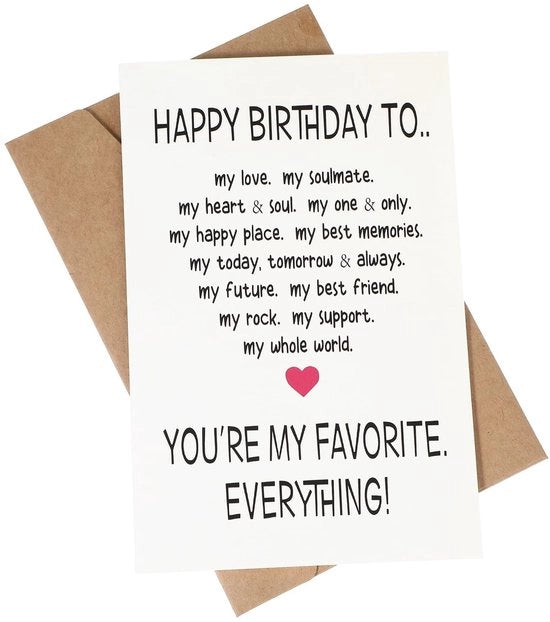 Carta di auguri divertente - romantica/dolce - giallo/cachi - regalo - inclusa busta - alta qualità carta rigida 400 g/m² - carta di auguri con auguri