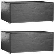 Copri Mobili Giardino 2pz 8 Occhielli 180x122x75cm Rettangolarecod mxl 124302