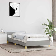 Giroletto senza Materasso-Struttura Letto Grigio Chiaro 90x190 cm Tessuto 512016