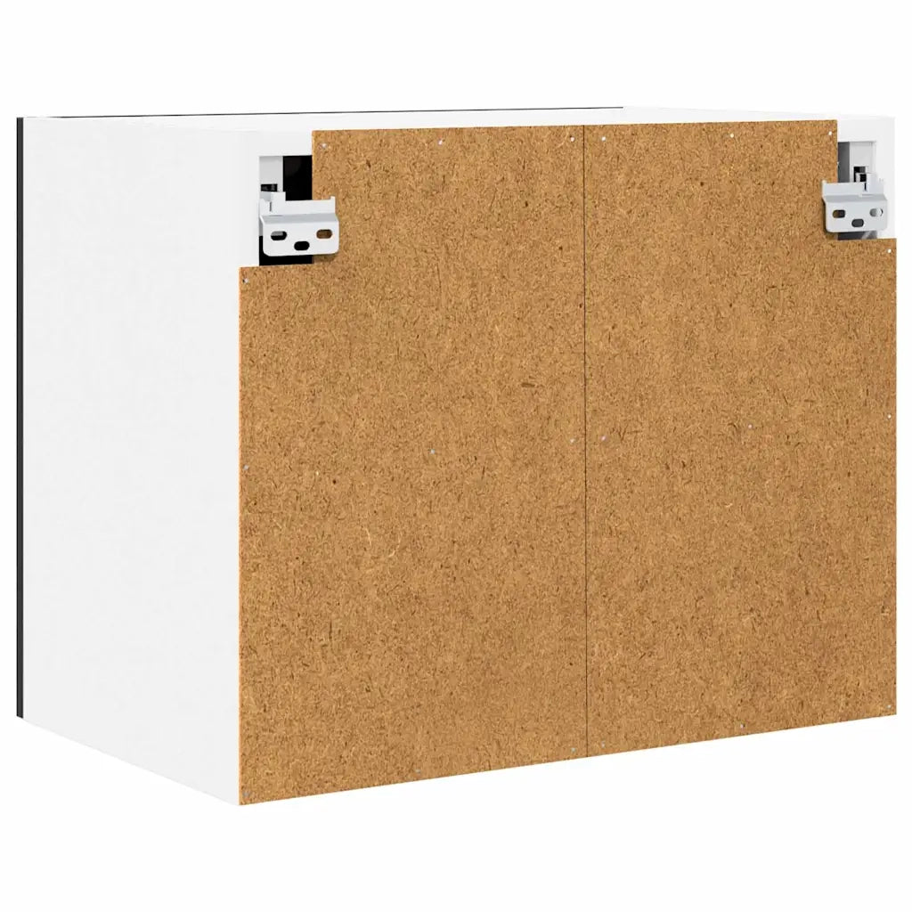 Armadio pensile con porta Rovere Nero e Bianco 50 x 31 x 40 cm 884148
