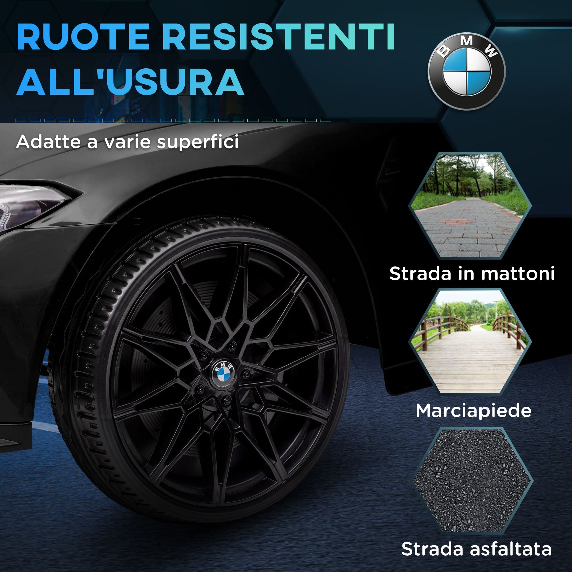 Macchina Elettrica per Bambini Licenza BMW M4 con Telecomando Nero
