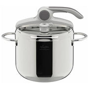 Lagostina 010038010507 Deliziosa Pentola a Pressione 7 L 22 cm Induzione 6 Sistemi Sicurezza colore Acciaio Inox