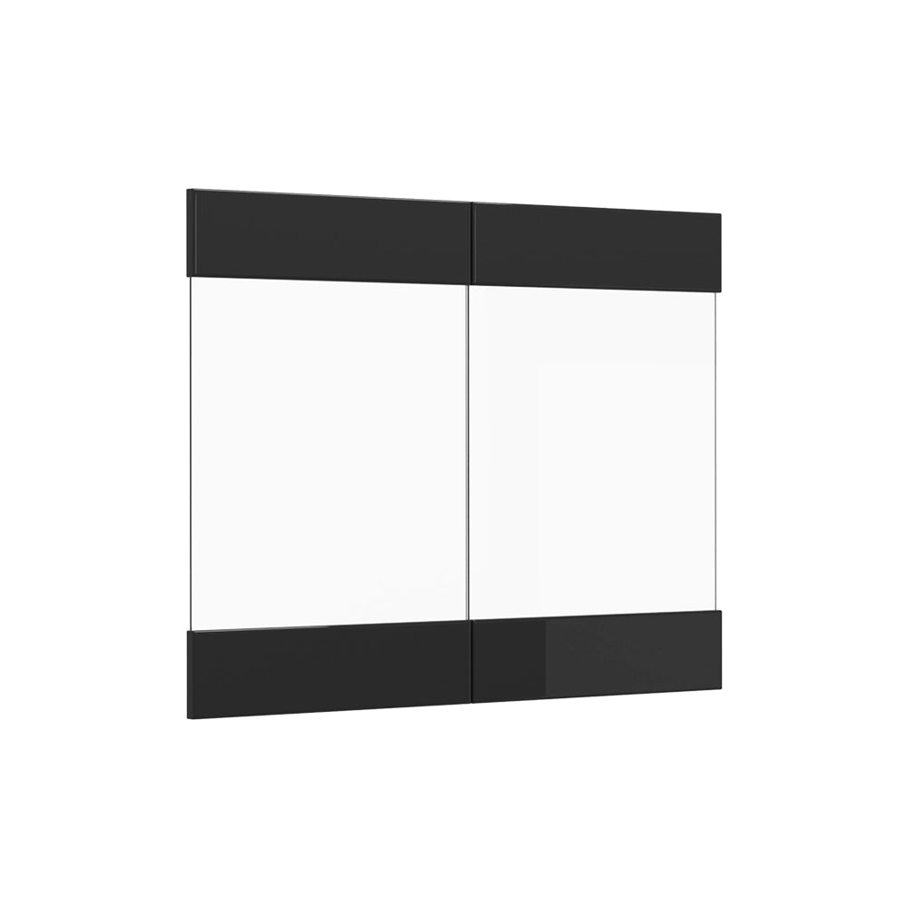Vicco Frontale cucina Nero lucido 79.2 x 59 cm frontale del mobile per pensile con vetro