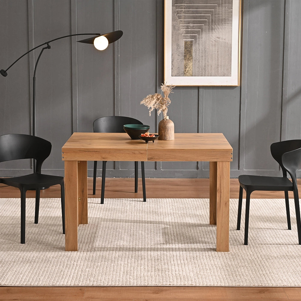 Tavolo da Pranzo Allungabile 120-200x80x76 cm in Legno Quercia